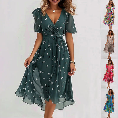 Robe mousseline de soie pour femme - Haute Couture.