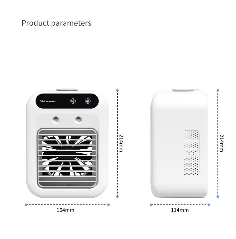 Climatiseur portable, refroidisseur d'air à eau, ventilateur pour chambre, bureau ou voiture