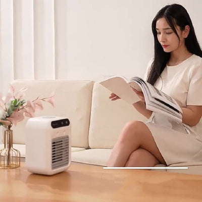 Climatiseur portable, refroidisseur d'air à eau, ventilateur pour chambre, bureau ou voiture