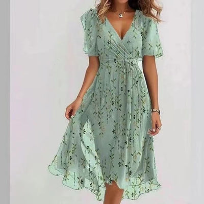 Robe mousseline de soie pour femme - Haute Couture.
