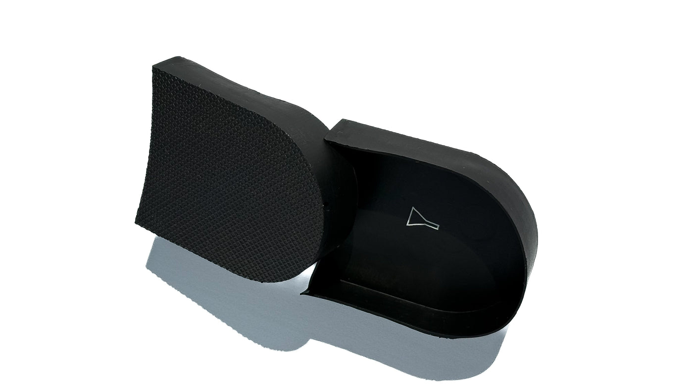 Coque protectrice talon chaussures homme - anti-usure, anti-dérapant, anti-bruit , en caoutchouc pour talons chaussures, Coque, protection talon, chaussures homme, Chaussures de ville - COQUE SHOES BARESY