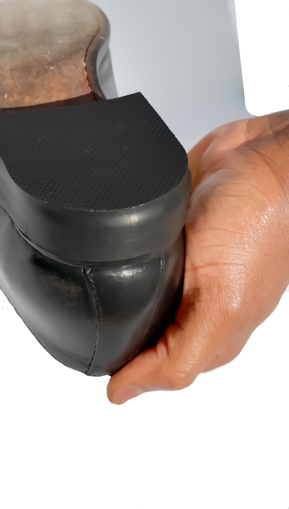 Coque protectrice talon chaussures homme - anti-usure, anti-dérapant, anti-bruit , en caoutchouc pour talons chaussures, Coque, protection talon, chaussures homme, Chaussures de ville - COQUE SHOES BARESY