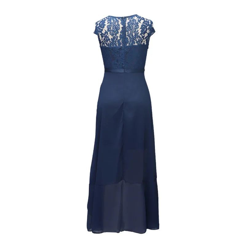 BARESY robe de bureau chic femme - Dentelle & Ceinture