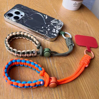 Lanière universelle réglable tissée à la main pour téléphone portable, anti-vol toute marque.