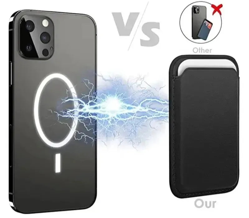 Étui portefeuille en cuir compatible iPhone et SamSung