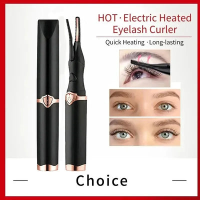 Recourbe-cils électrique chauffant, rechargeable par USB, peigne et pince à recourber rapidement, double usage, maquillage.