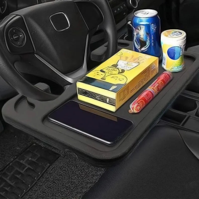 Plateau pour ordinateur portable, pour manger, travailler au volant au stationnement. Table à manger, plateau pour boissons, nourriture et café.