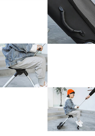 Valise de voyage avec scooter pour enfant