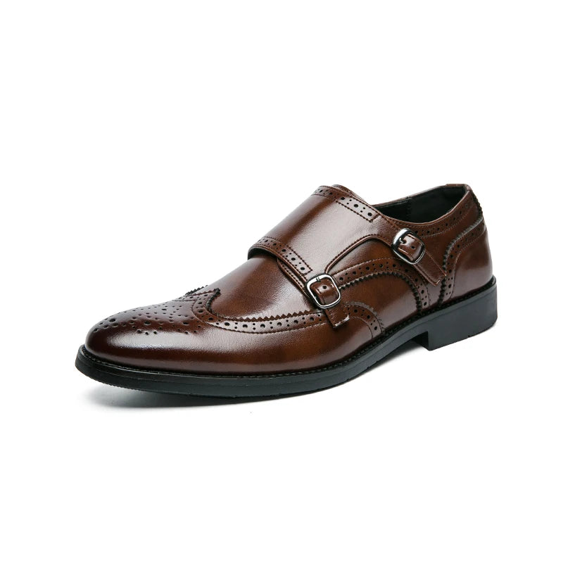 Chaussures Oxford de luxe pour homme, style classique, tendance, en cuir.