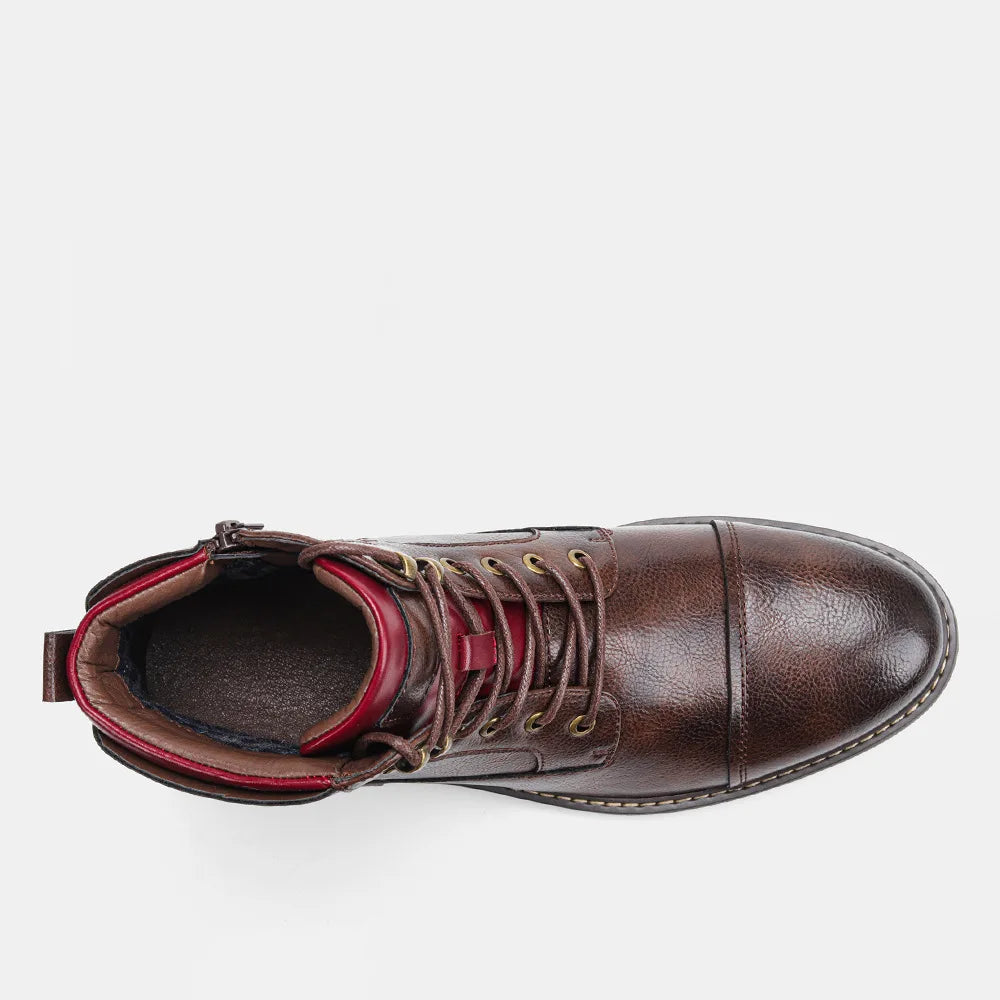 Bottes cuir confortable pour homme à porter toutes les saisons.