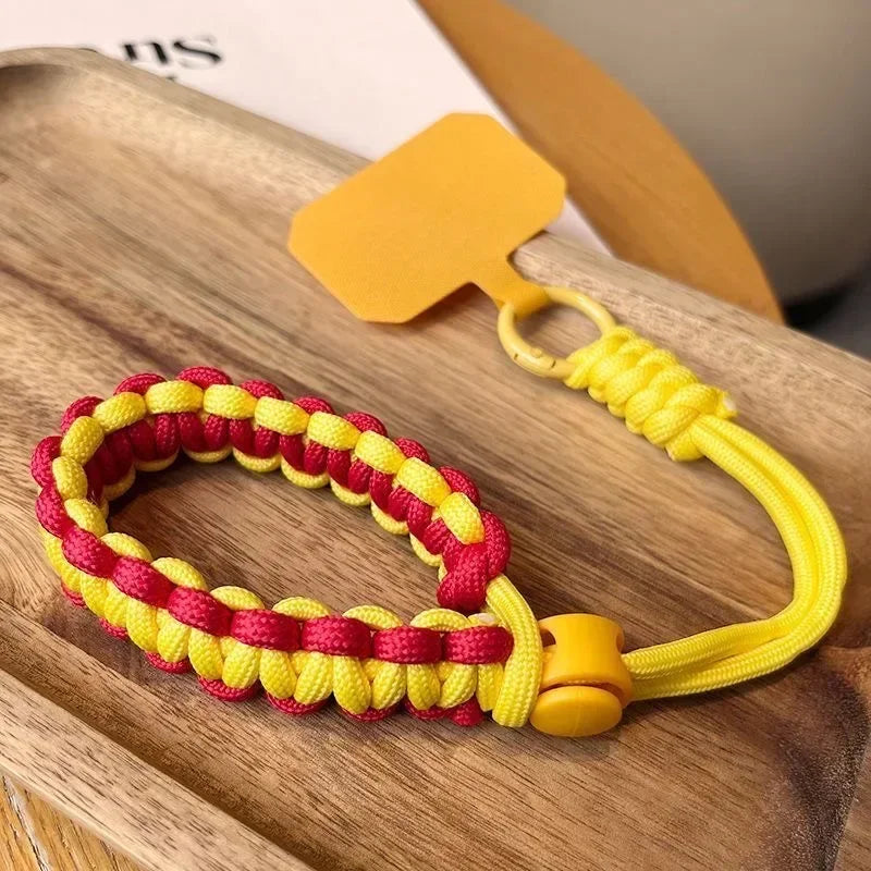 Lanière universelle réglable tissée à la main pour téléphone portable, anti-vol toute marque.