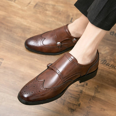 Chaussures Oxford de luxe pour homme, style classique, tendance, en cuir.