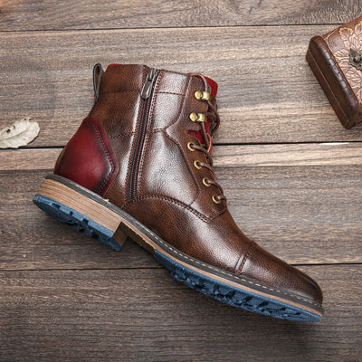 Bottes cuir confortable pour homme à porter toutes les saisons.
