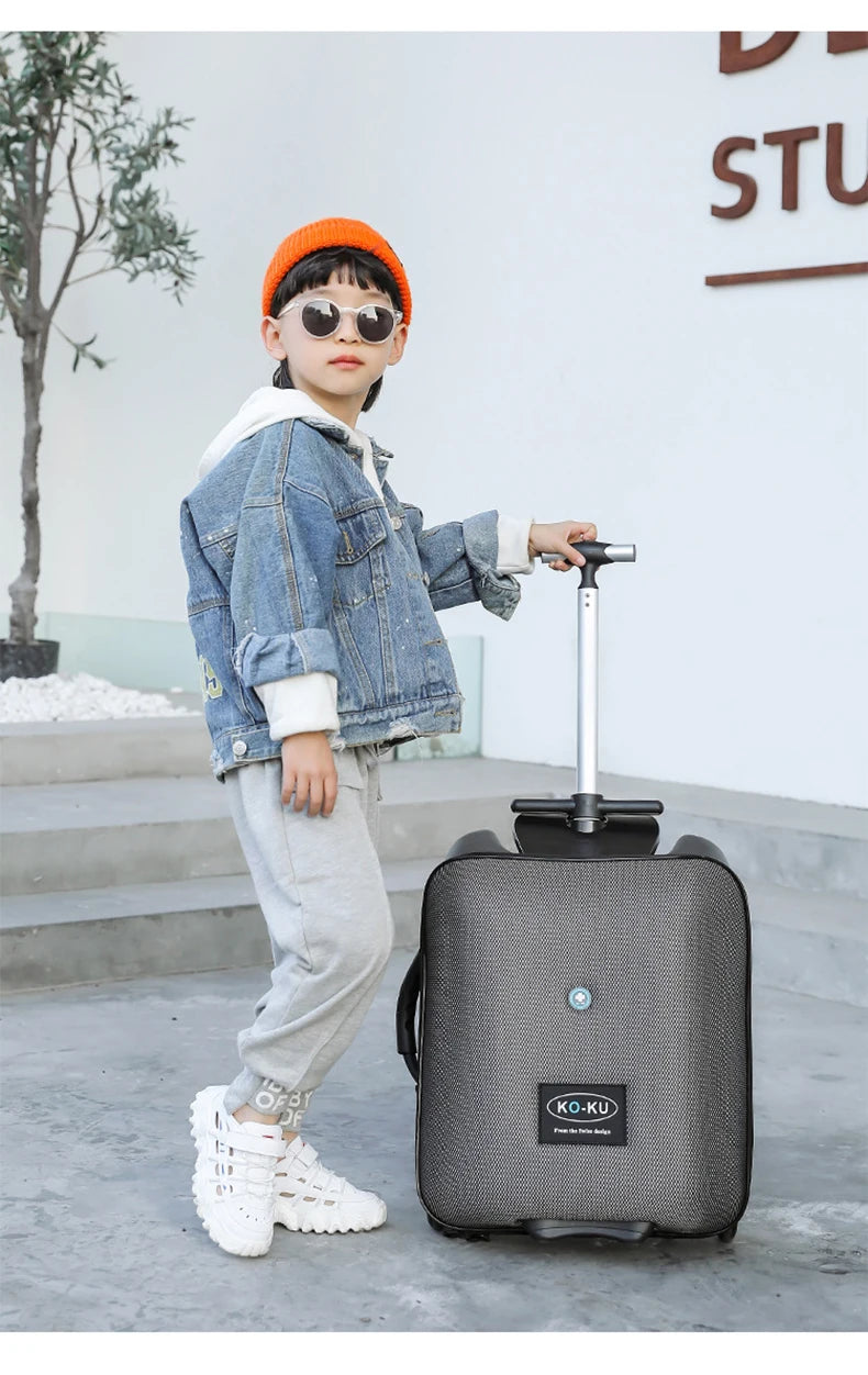 Valise de voyage avec scooter pour enfant