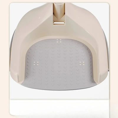 Support douche confortable pour doucher bébé facilement