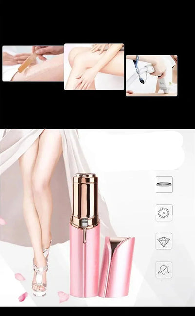 Mini rasoir rouge à lèvres pour femme, rasage complet du corps sans abîmer la peau