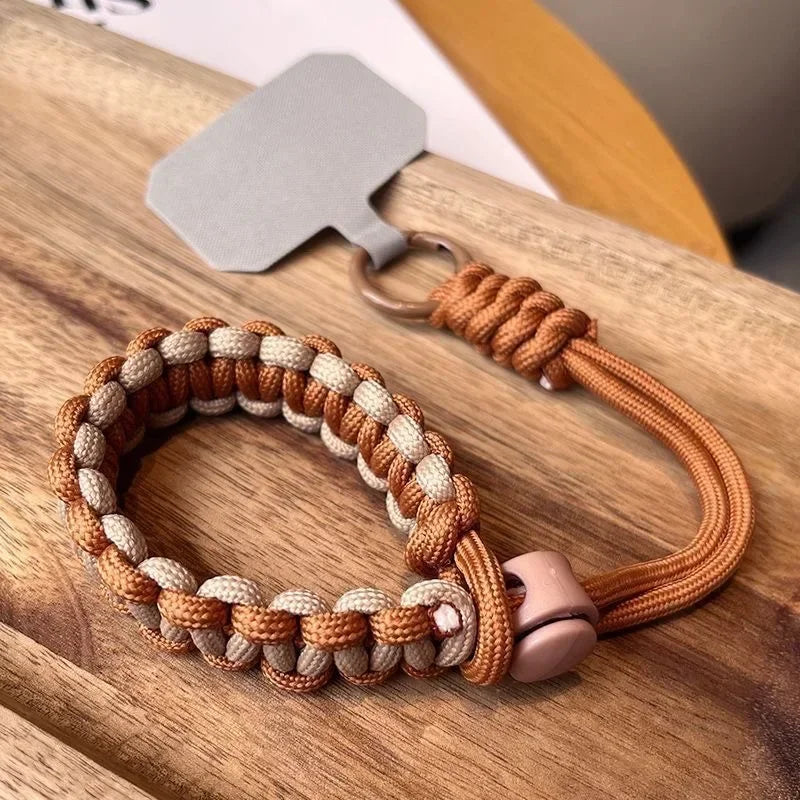 Lanière universelle réglable tissée à la main pour téléphone portable, anti-vol toute marque.