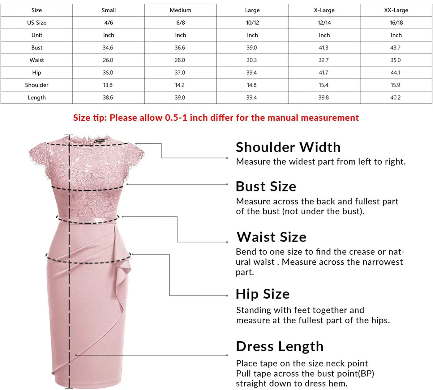 BARESY robe de bureau chic femme - Dentelle & Ceinture