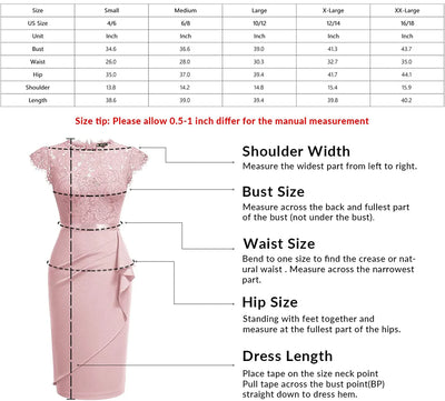 BARESY robe de bureau chic femme - Dentelle & Ceinture