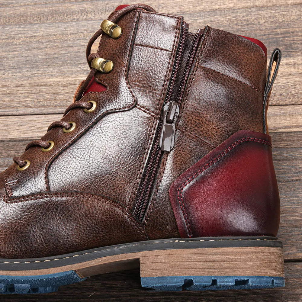 Bottes cuir confortable pour homme à porter toutes les saisons.