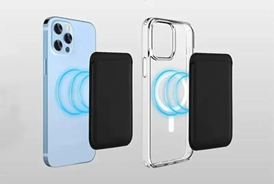 Étui portefeuille en cuir compatible iPhone et SamSung