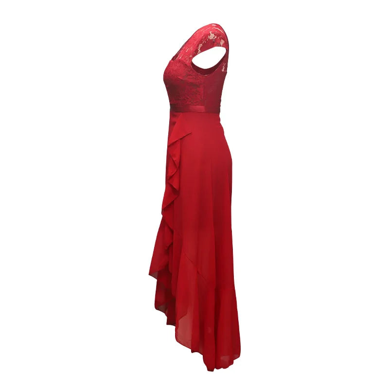 BARESY robe de bureau chic femme - Dentelle & Ceinture