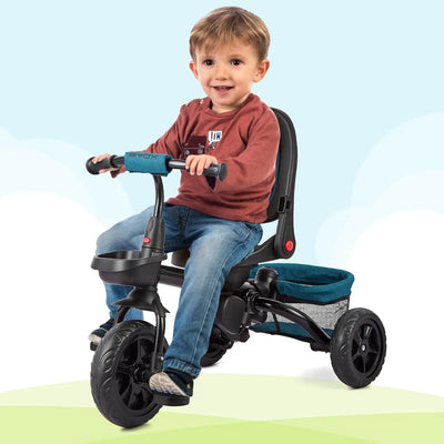 Vélo Tricycle 6 en 1 pour enfants de 10 mois à 5 ans, poussette, siège réversible, pliable.