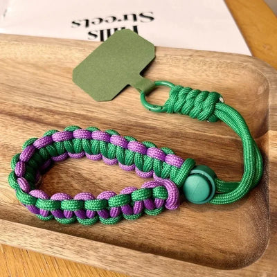Lanière universelle réglable tissée à la main pour téléphone portable, anti-vol toute marque.