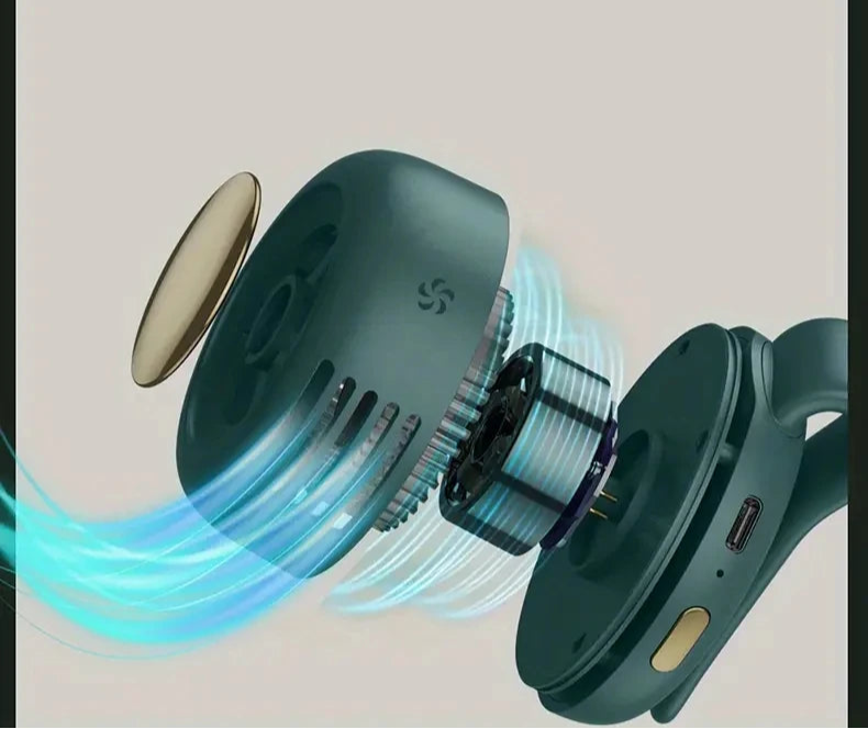 Mini ventilateur électrique portable et silencieux main-libre