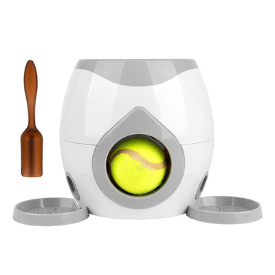 Lanceur de balle et distributeur de nourriture pour chat et chien