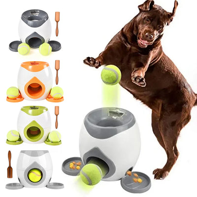 Lanceur de balle et distributeur de nourriture pour chat et chien