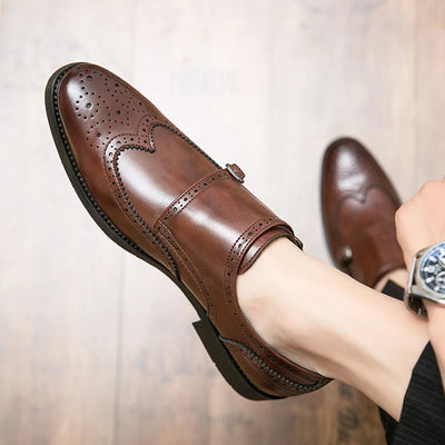 Chaussures Oxford de luxe pour homme, style classique, tendance, en cuir.