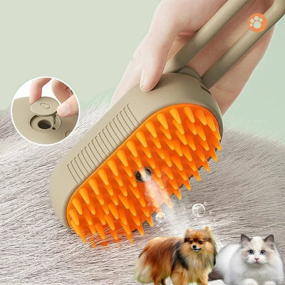 Brosse électrique pour chien et chat 3 en 1, idéale pour le massage et le toilettage des animaux, élimine les poils emmêlés et détachés