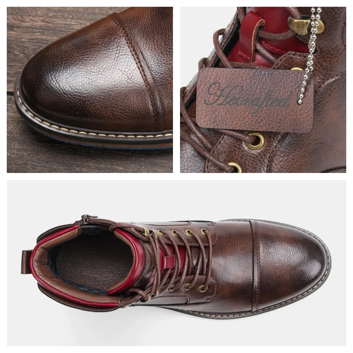 Bottes cuir confortable pour homme à porter toutes les saisons.