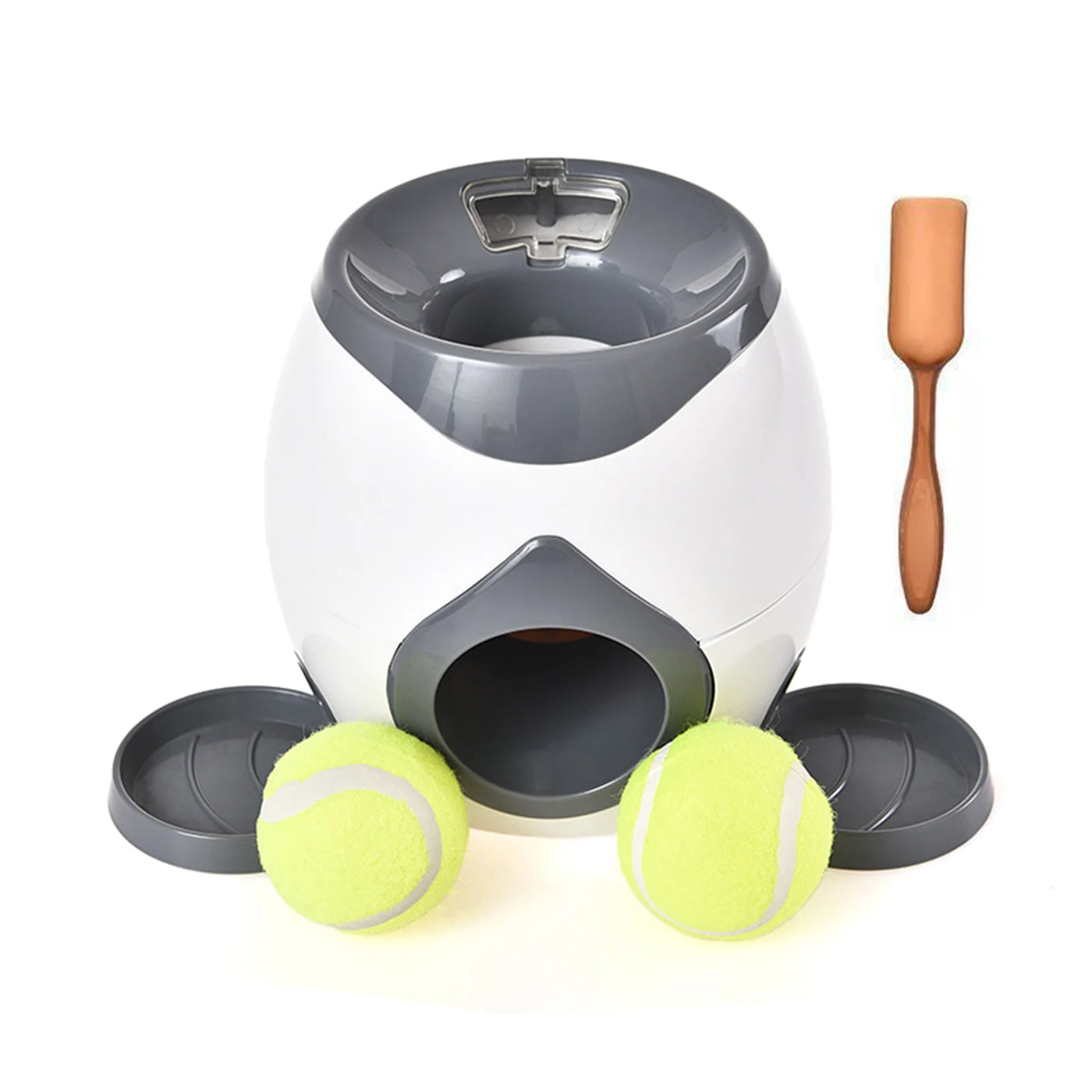Lanceur de balle et distributeur de nourriture pour chat et chien