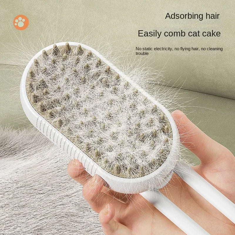Brosse électrique pour chien et chat 3 en 1, idéale pour le massage et le toilettage des animaux, élimine les poils emmêlés et détachés
