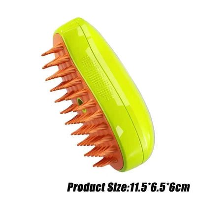 Brosse électrique pour chien et chat 3 en 1, idéale pour le massage et le toilettage des animaux, élimine les poils emmêlés et détachés
