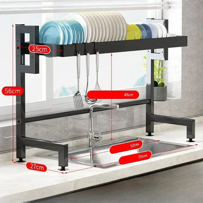 Étagère de rangement pour évier de cuisine, étagère de rangement pour évier, étagère de séchage pour vaisselle, étagère de rangement résistante à l'humidité