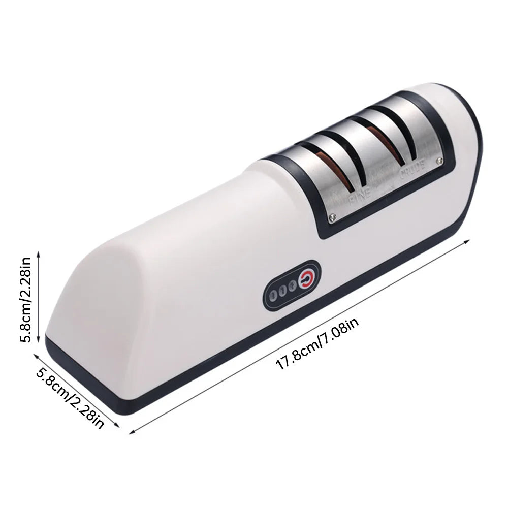 Aiguiseur de couteaux électrique rechargeable par USB, outil de cuisine réglable et automatique