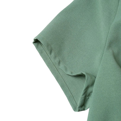 Robe De Soirée Élégante Col En V Slim Fit Bureau Travail Robe D'été Mode Robe D'été Solide Robes Plissées
