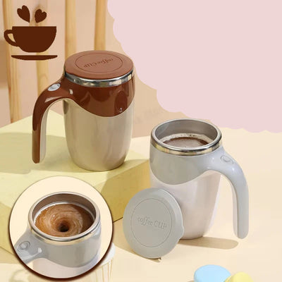 Tasse à café avec mélangeur automatique rechargeable pour maison, bureau et voyage