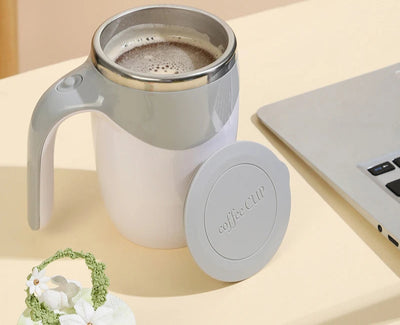 Tasse à café avec mélangeur automatique rechargeable pour maison, bureau et voyage