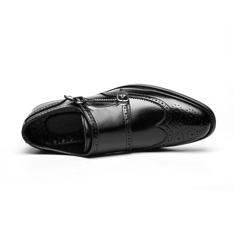 Chaussures Oxford de luxe pour homme, style classique, tendance, en cuir.