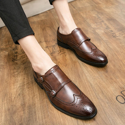 Chaussures Oxford de luxe pour homme, style classique, tendance, en cuir.