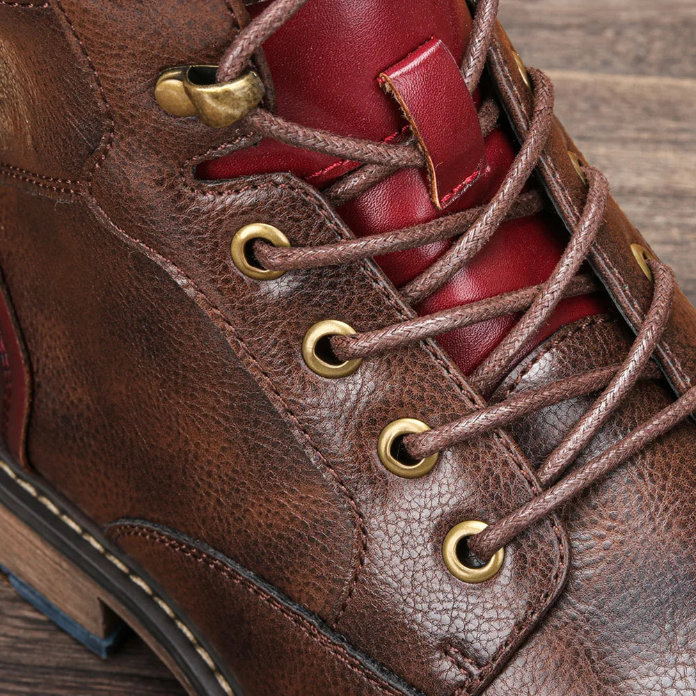 Bottes cuir confortable pour homme à porter toutes les saisons.