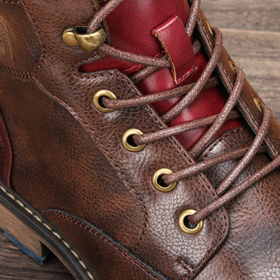 Bottes cuir confortable pour homme à porter toutes les saisons.