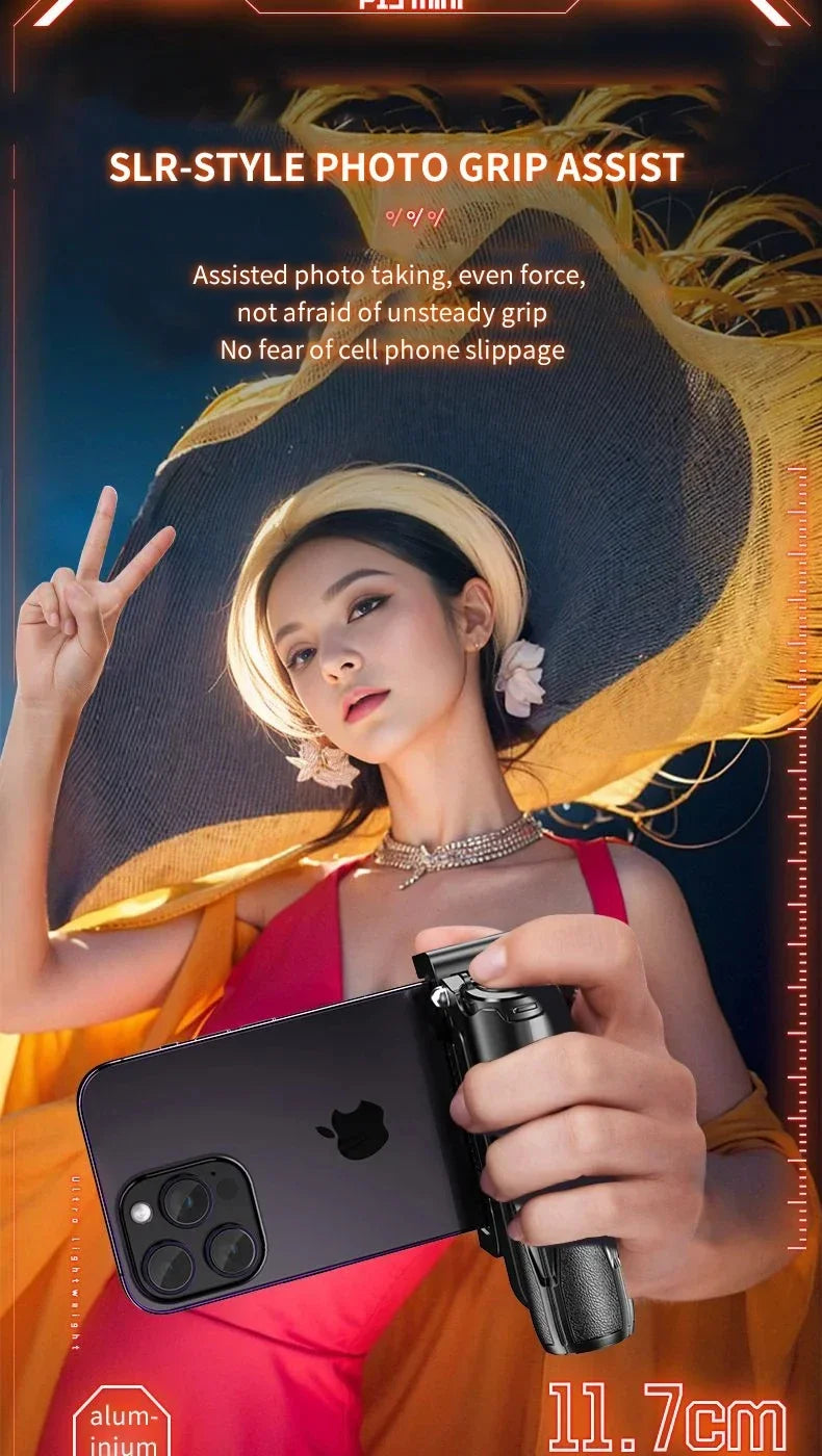 Trépied télescopique multifonction portable, Mini perche à selfie Bluetooth pour tout type de téléphone.