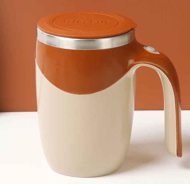 Tasse à café avec mélangeur automatique rechargeable pour maison, bureau et voyage
