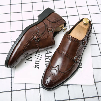Chaussures Oxford de luxe pour homme, style classique, tendance, en cuir.