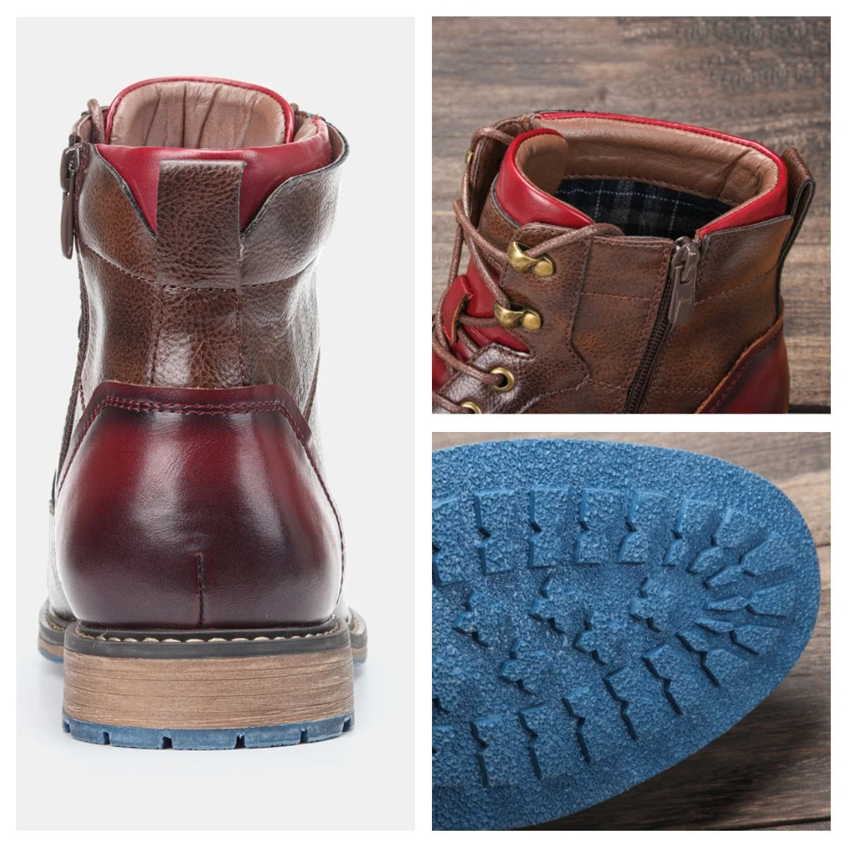 Bottes cuir confortable pour homme à porter toutes les saisons.